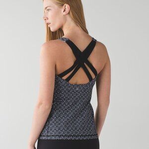 Women's Black and White Strappy Top
